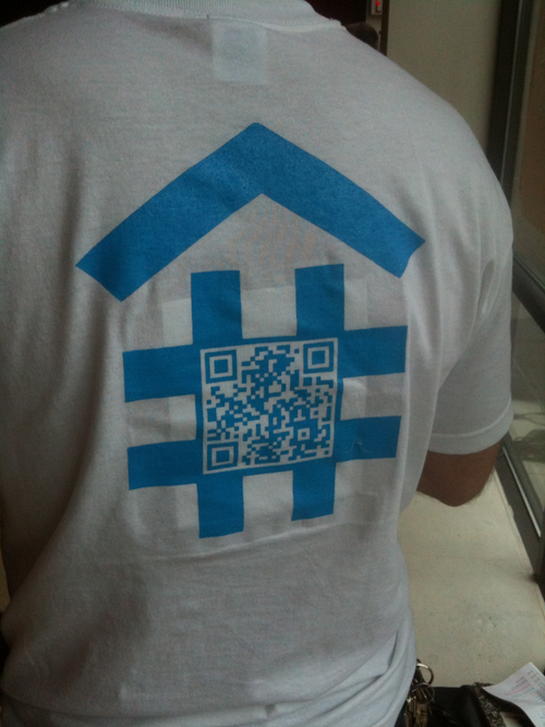 DeveloperTown shirt with # house on the back